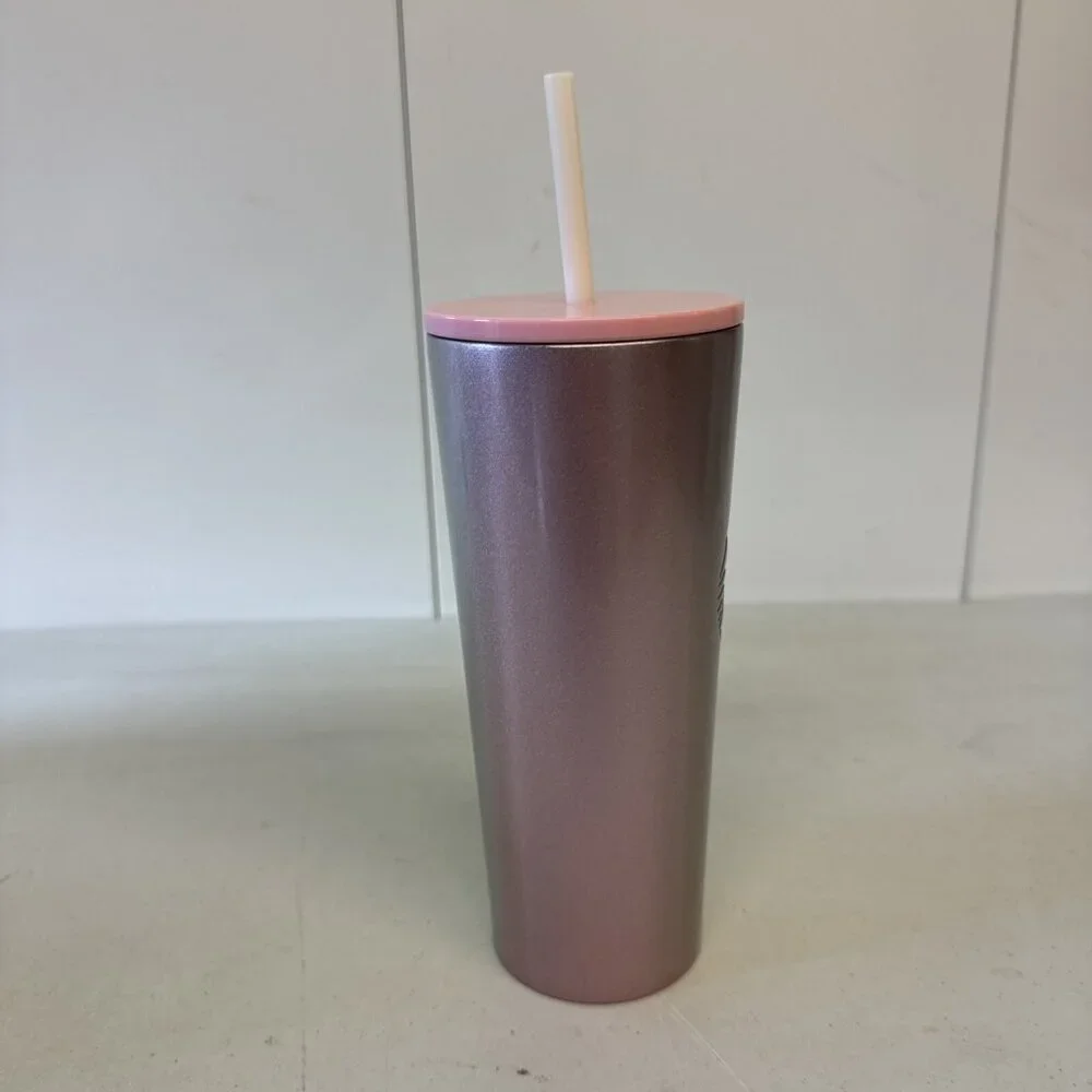 Starbucks Holiday 2020 Stainless Steel Pink/Green Gradient‎ Ombre Tumbler 16oz